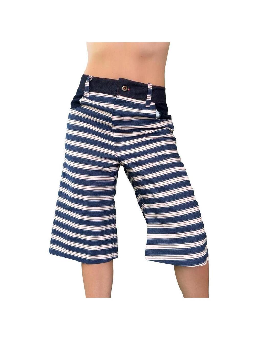 90s HANDMADE DENIM CAPRI JORTS